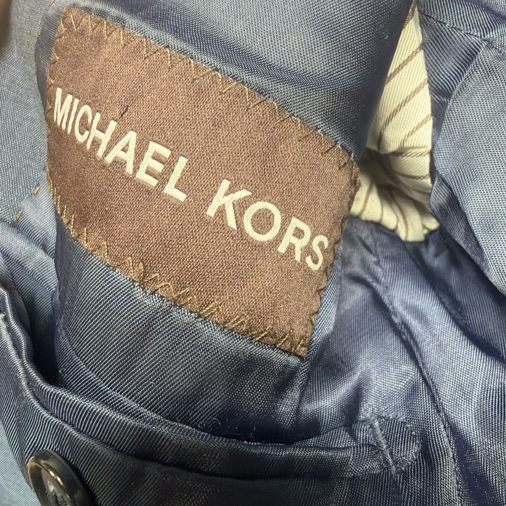 Michael Kors Boys Navy Wool‎ Blazer Suit Jacket School Formal 8R